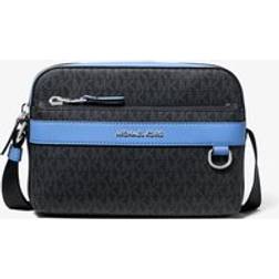 Michael Kors MK Hudson Signature Logo Utility Crossbody Bag - Blue