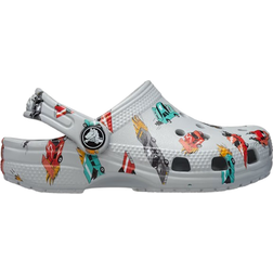 Crocs Toddler Classic Race Cars Graphic Clog - Mirage/Multi