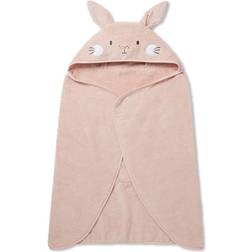Mori Bunny Hooded Toddler Towel Pink