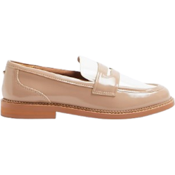 River Island Chunky Colour Block Loafers - Beige