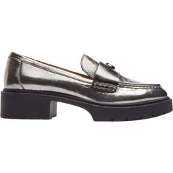 Coach Women's Leah Platform Lug Sole Loafers Anthracite 5.5M