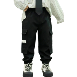 Shein Young Boy MultiPocket Cargo Pants Suitable For Daily Wear All Seasons