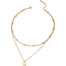Shein Disc Layered Necklace
