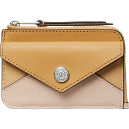 Tory Burch Leather Zip Card Case - Soft Pink Multi