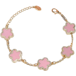Shein Pink Flower Decor Bracelet