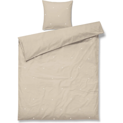 Juna Daisy Sengetøy 200x220 cm Sand/Hvit Dynetrekk Beige (200x140cm)