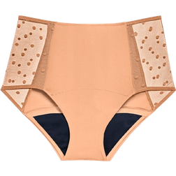 Libresse High Waist Dots Light Menstrosa Menstrual Panties - Apricot