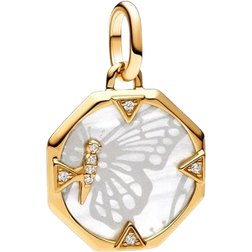 Pandora ME Pearlescent Butterfly Gold-Plated Medallion Charm