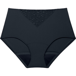 Libresse High Waist Multifluid Rose Menstrual Panties - Black
