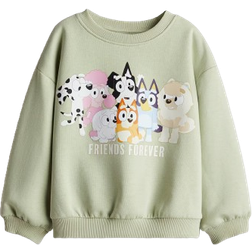 H&M Girls Yellow Printed Sweatshirt - 2-4Y