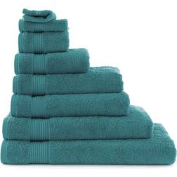 Dunelm Egyptian Guest Towel Green, Blue (20x15cm)