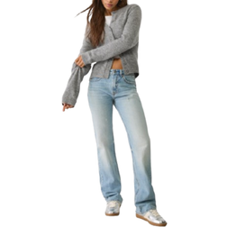 Stradivarius D98 Straight Vintage Effect Jeans - Denim