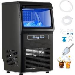 VEVOR Commercial Ice Maker Freestanding Cabinet Machine 80lbs/24H 36 Ice Cubes