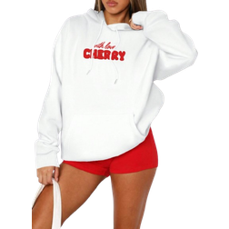 Shein Long Sleeve Letter Printed Hoodie - Casual