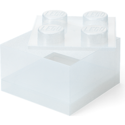 LEGO White Clear Brick-Shaped Storage Box
