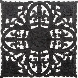 Different Design Tempeltavla Med Belysning Svart Väggdekoration