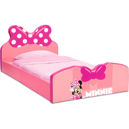 Delta Children Disney Minnie Mouse Upholstered Twin Bed Pink