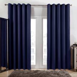 Dreamscene Blackout Thermal Insulated Eyelet Curtains 90 x 90 in 228.6x228.6cm