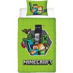 Minecraft Bäddset 150x210 cm Vändbart 150x210cm