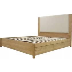 John Lewis Rest 4 Drawer Bed Frame King Size Natural Wood