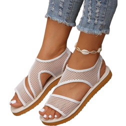 Shein Fashionable Fishnet Sandals With Foam Bottom - Casual