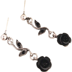 Shein Flower Decor Drop Earrings