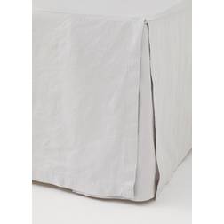 H&M Dubbel i Linmix 160x200 Grå Sängkappa Grå (200x160cm)