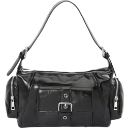 Topshop Saskia Pocket Shoulder Bag - Black