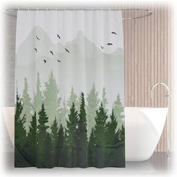 Relaxdays Duschdraperi 180 x 200 cm