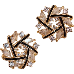 Shein Rhinestone Decor Stud Earrings