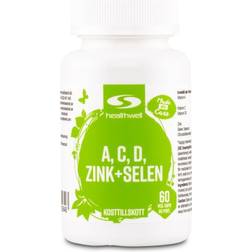 Healthwell A, C, D, Zink+Selen, kaps 60 st