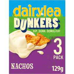 Dairylea Dunkers Nachos Cheese Snacks 3 x 43g 129g 3pack