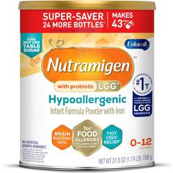 Enfamil Nutramigen Infant Formula, Hypoallergenic and Lactose Free Formula with Enflora LGG, Fast Relief from Severe Crying and Colic, Powder Can, 27.8 Oz 27.8oz