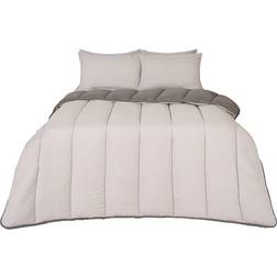 OHS Soft 10.5 TOG Duvet Cover Silver, Grey (200x200cm)