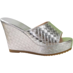 Shein Summer Womens Solid Color Wedge Heel Waterproof Platform SlipOn Sandals For Women