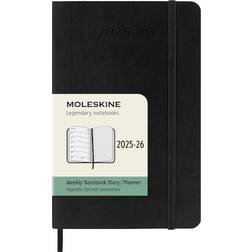 Moleskine Weekly Planner 2025-2026 18-Month 9 x 14 cm Black Color