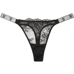Victoria's Secret Very Sexy Shine Strap Lace Thong - Black