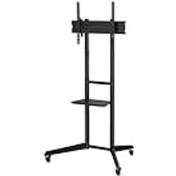Superior Electronics Wheeled TV-Golvstativ Med Hjul För Skärmar VESA 100x100-600x400