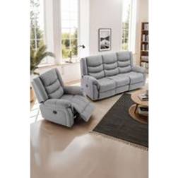 More4Homes Seattle Electric Recliner Fabric 1+3 Seater Set Sofa