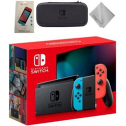 Nintendo Switch Gaming Console With Neon Blue Joy-Con Controllers & 3 Piece Accessories Kit