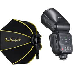 Flashpoint X100 TTL R2 On Camera Li-on Round Head Flash For Fuji With ParaSnap