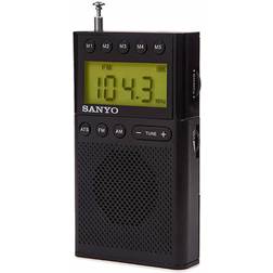 Sanyo Portable Digital AM/FM Radio Black