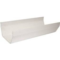 FloPlast White 114mm Square Line Gutter 2m