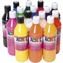 Creativ Company Acrylmaling Blank 500Ml 15Ass. I Papkasse