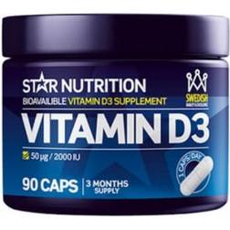 Star Nutrition Vitamin D3, kosttillskott 90 st