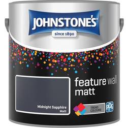Johnstone's Johnstones Feature Paint 2.5L Midnight Wall Paint Midnight Sapphire 1.25L