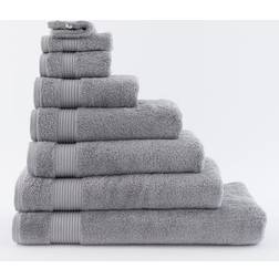 Dunelm Egyptian Cotton Bath Towel Silver (200x100cm)