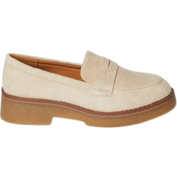 Oasis Beige Loafers Womens Casual Flats