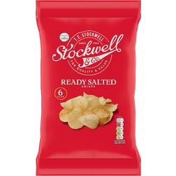 Tesco Stockwell & Ready Salted Crisps 6X25g 25g 6pack