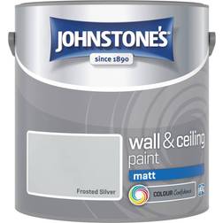 Johnstone's Interior Paint Matt Frosted Wall Paint Frosted Silver 2.5L